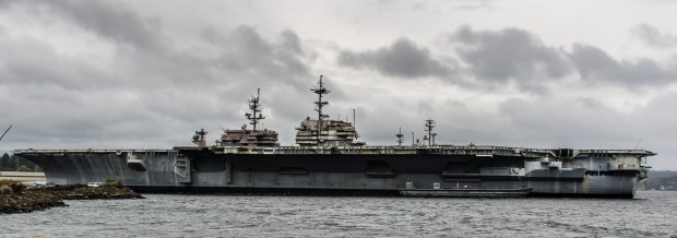 USS Independence located at the 'Mothball Fleet' at the Puget Sound Navel Shipyard/Bremerton Naval Station Kitsap