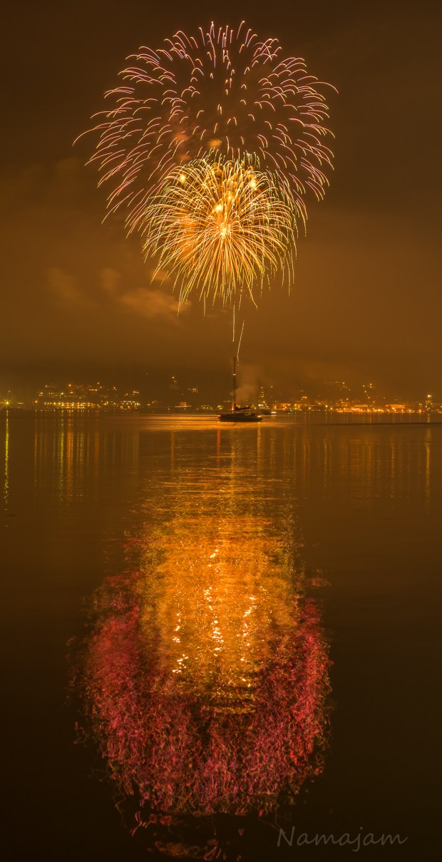 Reflection looks like a cartoon character.