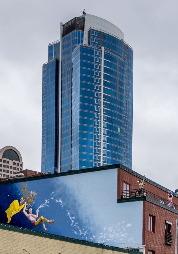 Mural and matching building