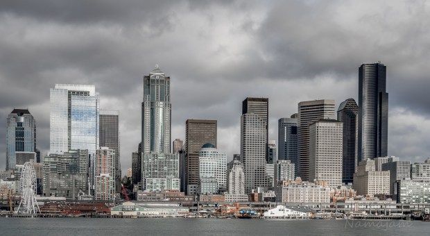 Seattle from the water (Elliot Bay) 
